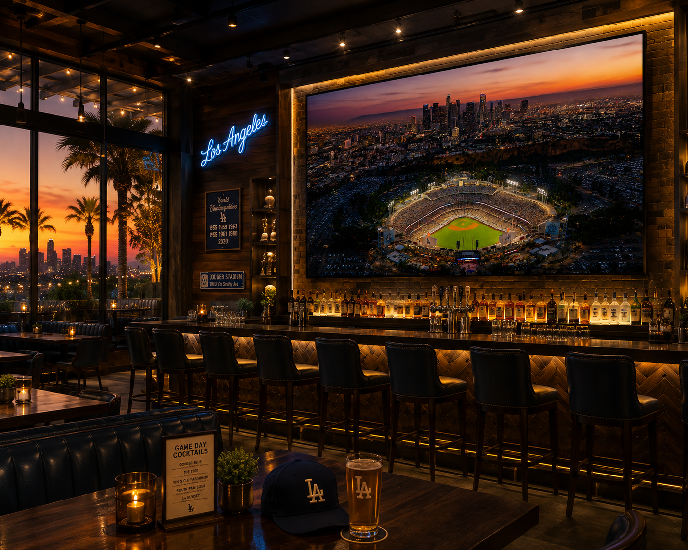 Dodger Stadium Sunset