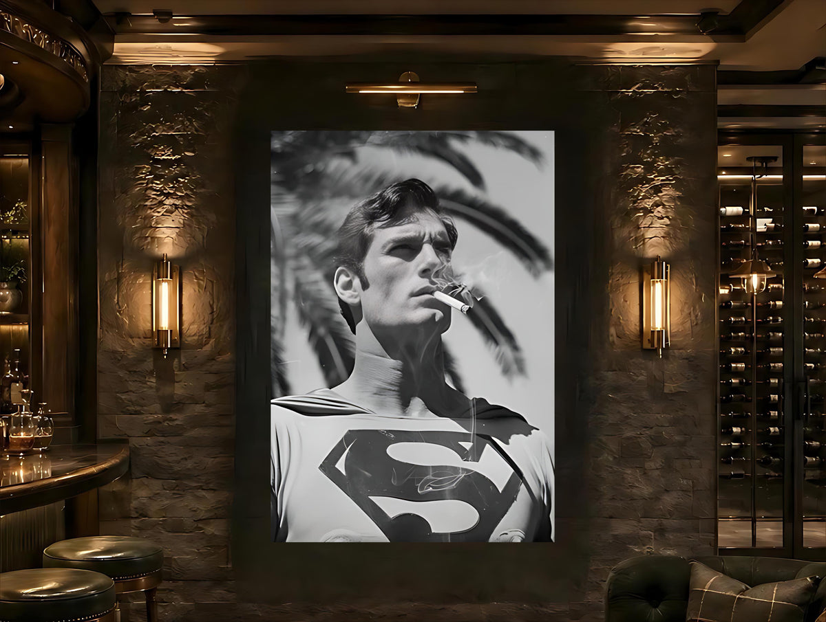 Superman Smoke Break