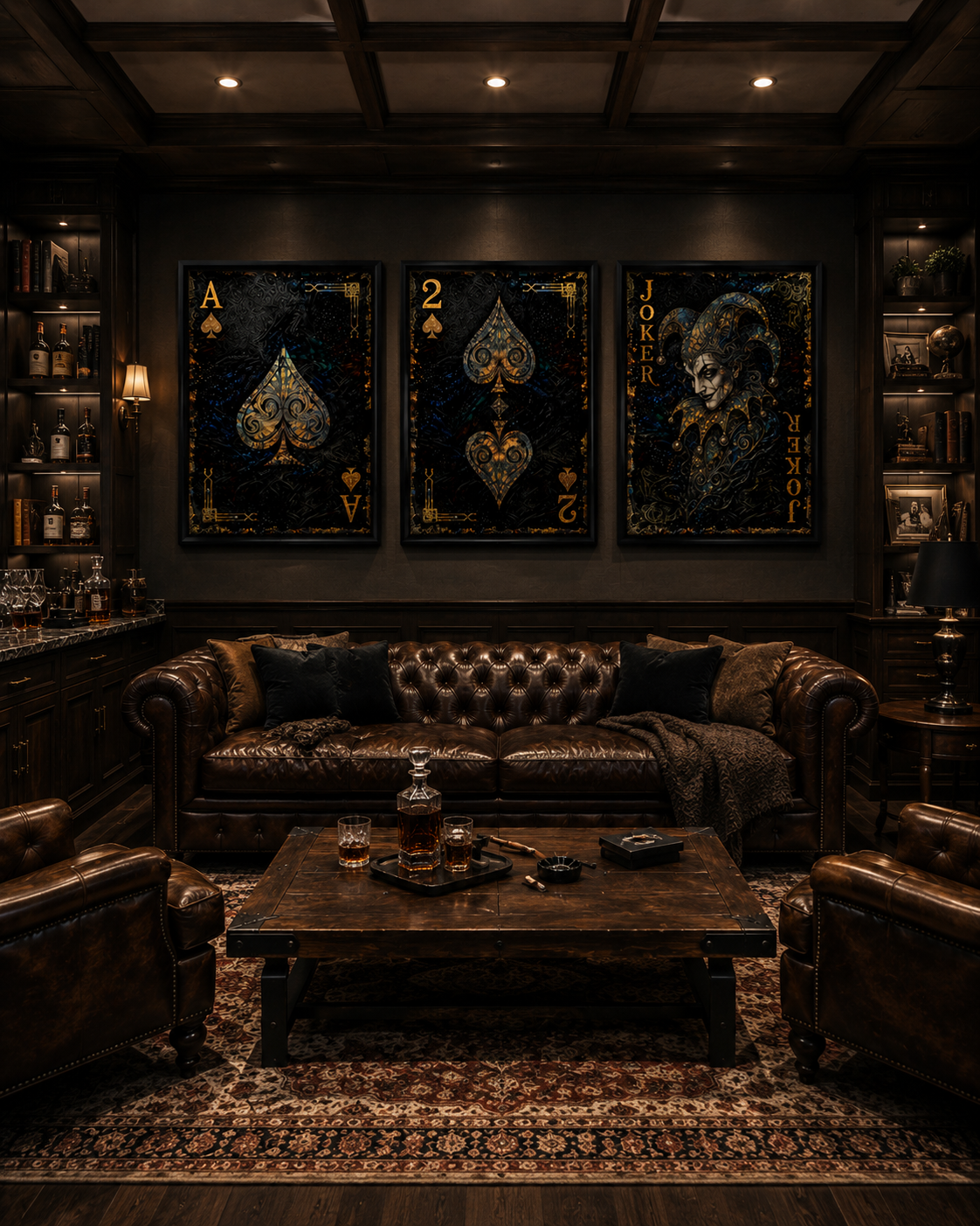Spades 3-Piece Canvas Set