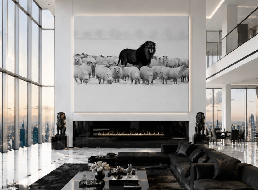 Lion amongst Sheep