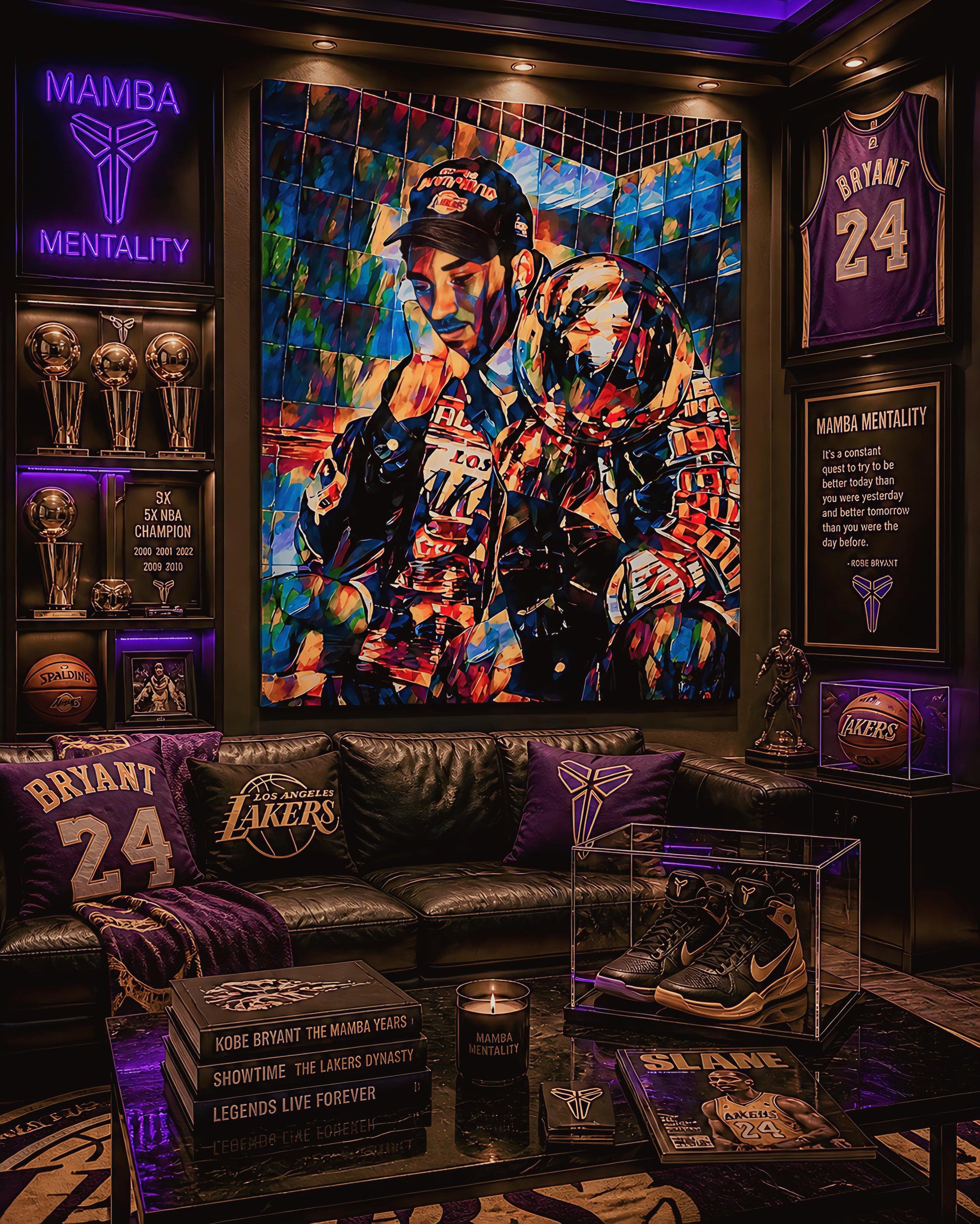 Kobe's Bathroom Trophy
