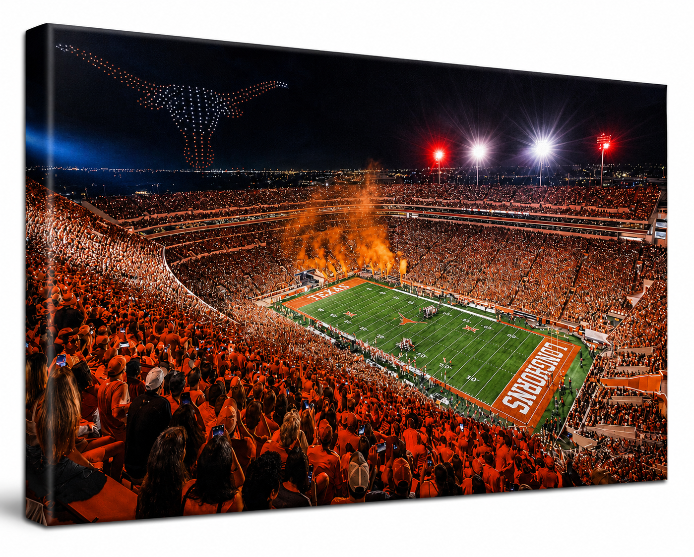 Longhorn Football at Night