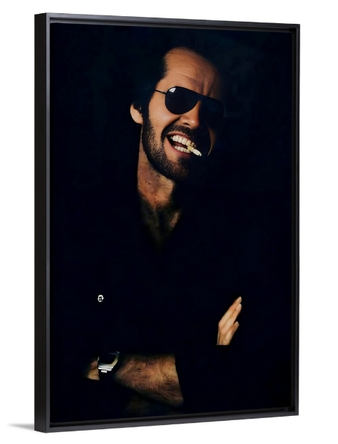 Jack Nicholson 1970's Smoking Black Frame Example