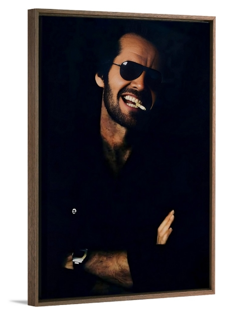 Jack Nicholson 1970's Smoking Walnut Frame Example