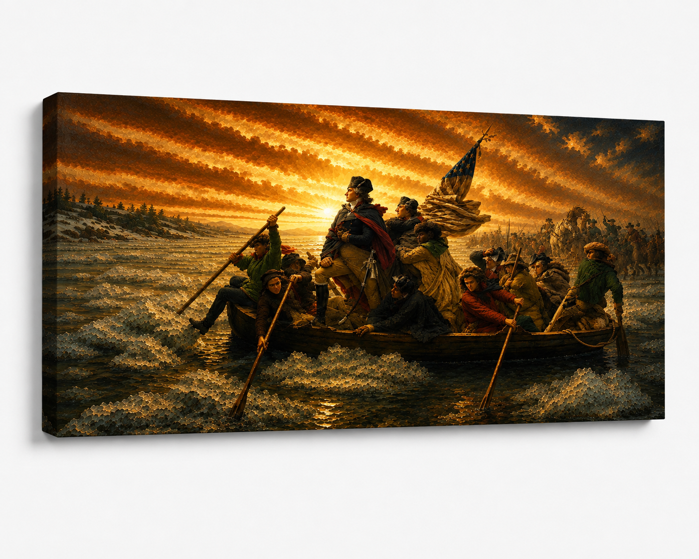 Crossing the Delaware (Flag Sky Edition)