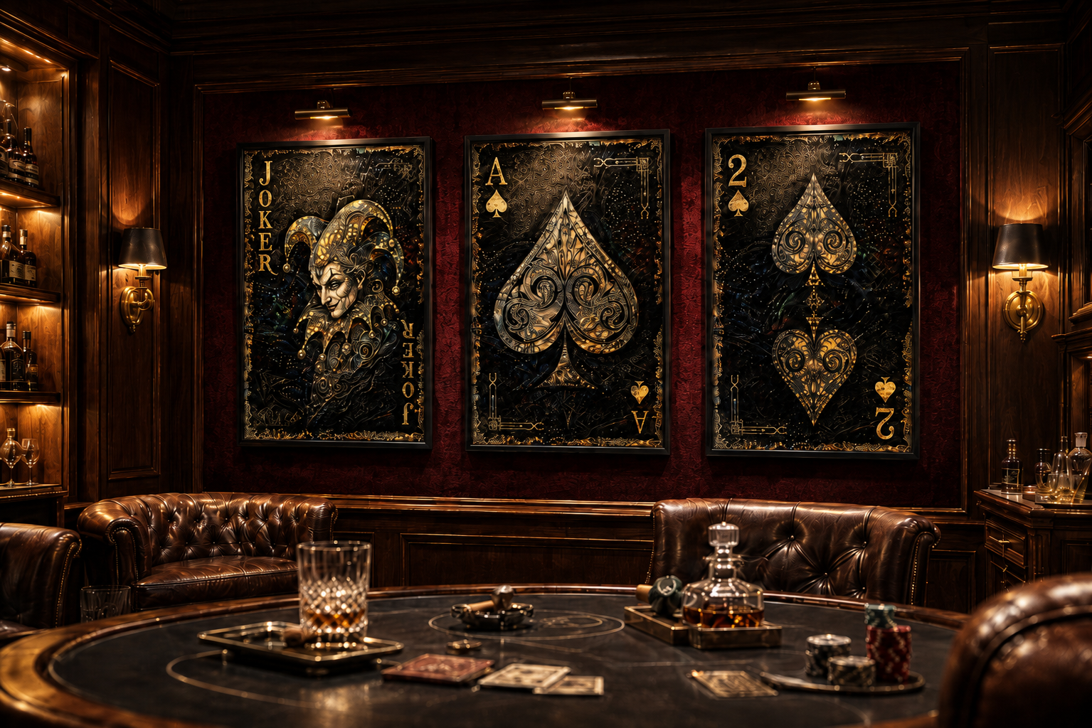 Spades 3-Piece Canvas Set