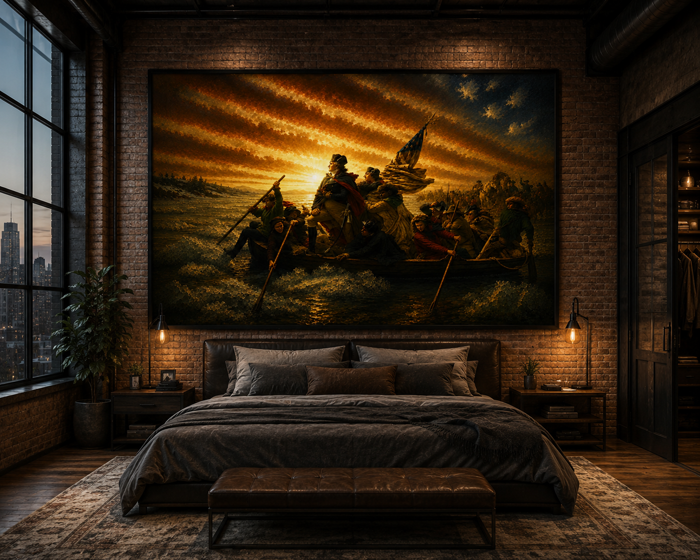 Crossing the Delaware (Flag Sky Edition)