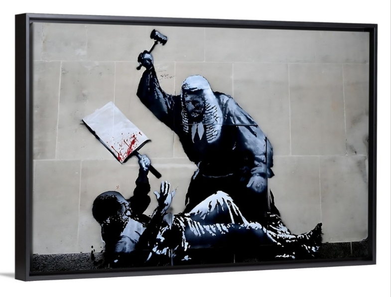 Judge Beating Protester
